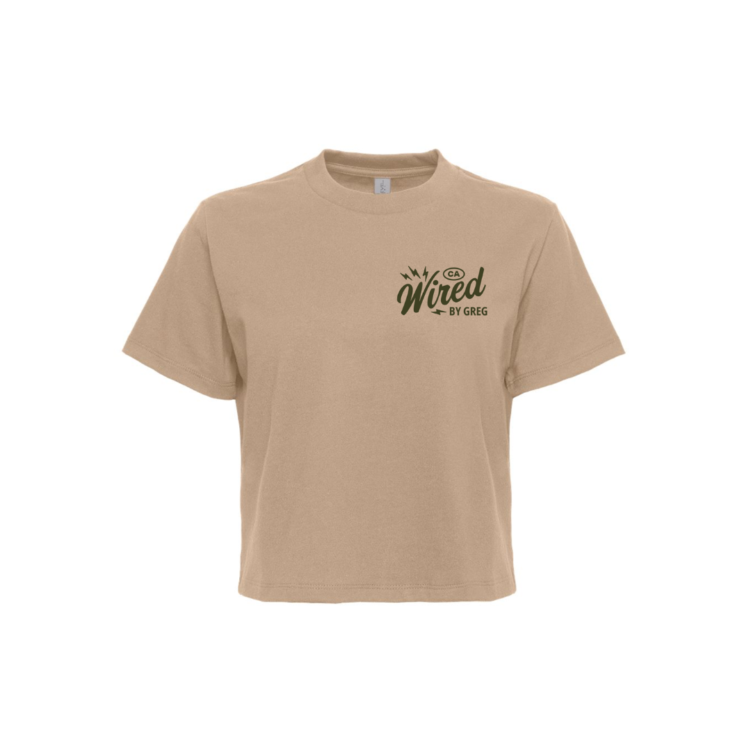 Women's T-Shirt Cropped | Wired Rigs