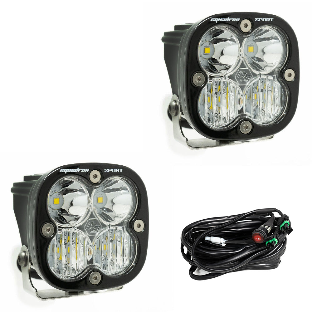 55-7803 | Squadron Sport Driving/Combo, Clear (PAIR) | Baja Designs