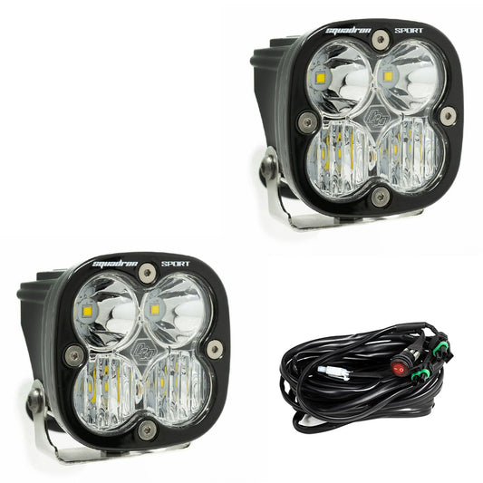 55-7803 | Squadron Sport Driving/Combo, Clear (PAIR) | Baja Designs