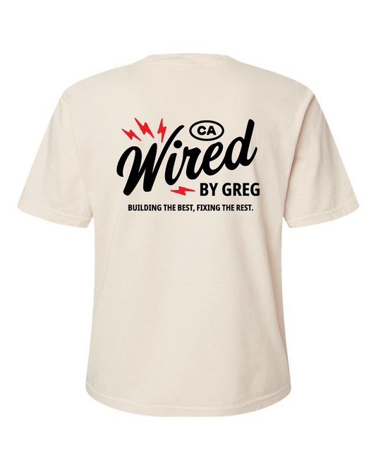 Women's T-Shirt Cropped | Wired By Greg